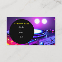 BASIC TEMPLATE BUSINESS CARD FÜR DJ W LINKS