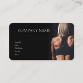 BASIC TEMPLATE BUSINESS CARD gym Visitenkarte (Vorderseite)