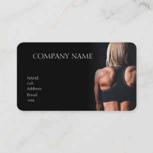 BASIC TEMPLATE BUSINESS CARD gym Visitenkarte