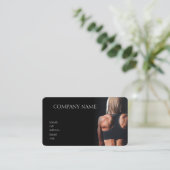 BASIC TEMPLATE BUSINESS CARD gym Visitenkarte (Stehend Vorderseite)