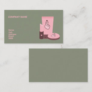 BASIC TEMPLATE BUSINESS CARD Make-up Artist Visitenkarte