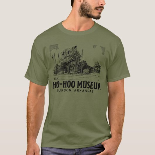 Basic-Thirt "Hoo-Hoo-Museum" T-Shirt (Vorderseite)