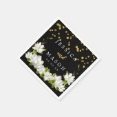 Basic Wedding Cocktail Napkins Serviette (Ecke)