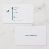 Basic white Template Business Card  homes Visitenkarte (Vorne/Hinten)