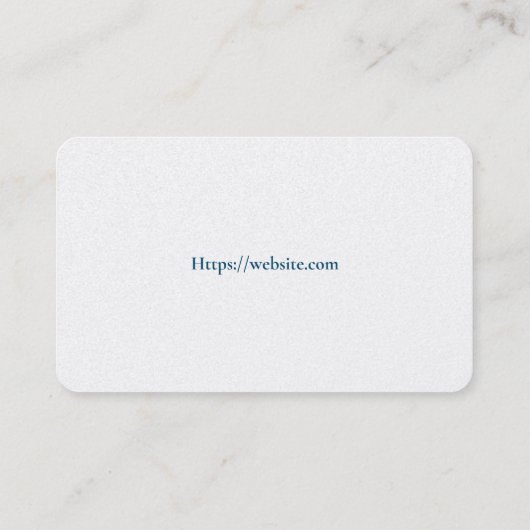 Basic white Template Business Card homes Visitenkarte (Rückseite)