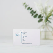Basic white Template Business Card  homes Visitenkarte (Stehend Vorderseite)