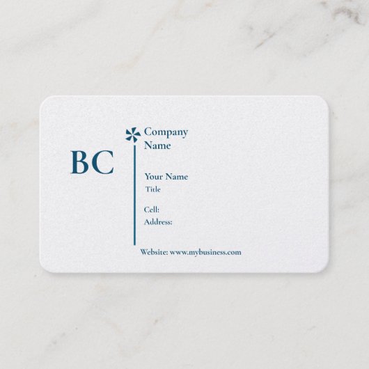 Basic white Template Business Card  homes Visitenkarte (Vorderseite)