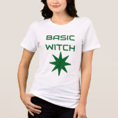 BASIC WITCH - Funny Witchy Ästhetisches T-Shirt Tri-Blend Shirt (Vorderseite)