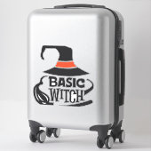Basic Witch - Halloween Aufkleber (Koffer)