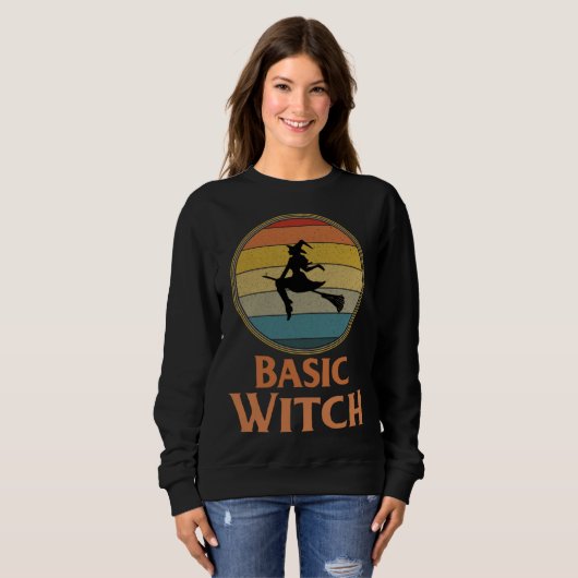 Basic Witch Halloween Womens Halloween Costume Sweatshirt (Vorne ganz)