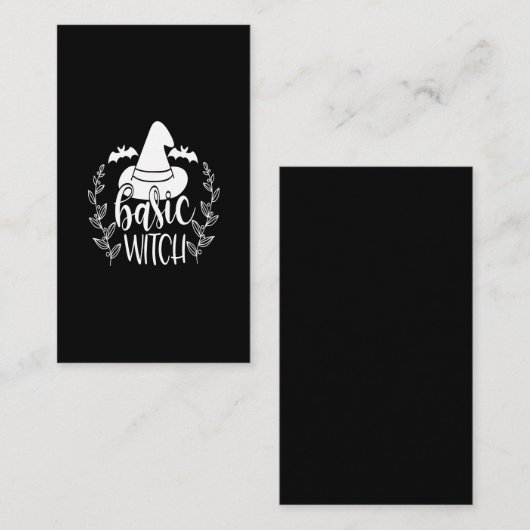 basic witch visitenkarte (Vorne/Hinten)
