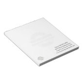 Basic with Business Logo in Background Notepad Notizblock (angewinkelt)