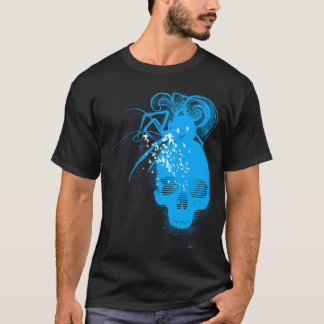 BasicBlk SpiderSkull (SkyBlue) T-Shirt