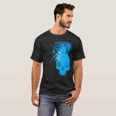 BasicBlk SpiderSkull (SkyBlue) T-Shirt (Vorne ganz)