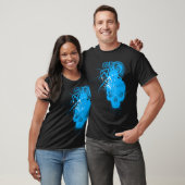 BasicBlk SpiderSkull (SkyBlue) T-Shirt (Unisex)