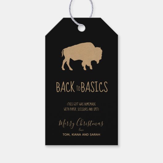 Basics Buffalo Kraft Paper ID602 Geschenkanhänger (Vorderseite)