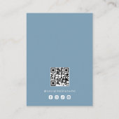 Basics Dusty Blue Schmuck Display Logo TMF26 Visitenkarte (Rückseite)