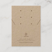 Basics Rustikale Braune Schmuckdisplay-Logo TMF26 Visitenkarte (Vorderseite)