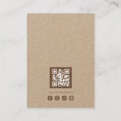 Basics Rustikale Braune Schmuckdisplay-Logo TMF26 Visitenkarte (Rückseite)