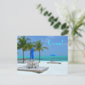BASIEREND AUF BAHAMA SCHÖNHEIT:"KOMMEN!" POSTKARTE (Stehend Vorderseite)