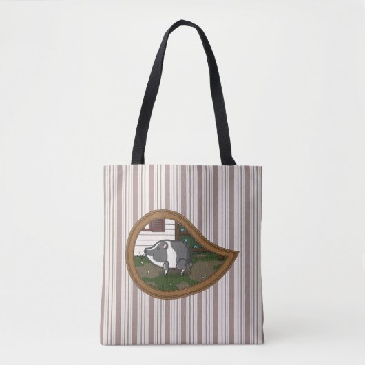Basil auf der überdrucken Pig-Tasche Tasche (Vorderseite)