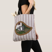 Basil auf der überdrucken Pig-Tasche Tasche (Von Nahem)