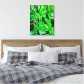 Basil Blätter Foto Art Wrapped Canvas Leinwanddruck (Insitu (Schlafzimmer))