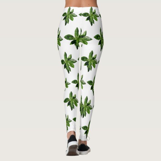 Basil Blätter Leggings (Rückseite)