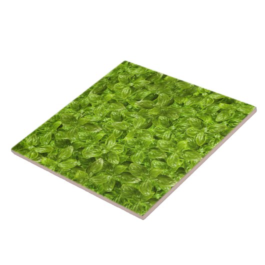 Basil-Blätter-Muster Fliese (Seite)