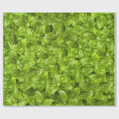 Basil-Blätter-Muster Geschenkpapier (Flach)