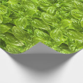 Basil-Blätter-Muster Geschenkpapier (Ecke)