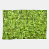 Basil-Blätter-Muster Geschirrtuch (Horizontal)