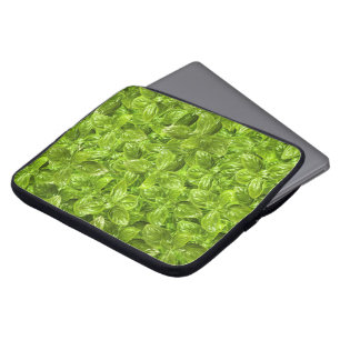 Basil-Blätter-Muster Laptopschutzhülle