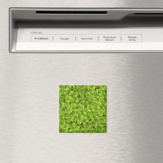 Basil-Blätter-Muster Magnet (In Situ (Geschirrspüler))