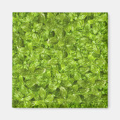 Basil-Blätter-Muster Magnet (Vorne)