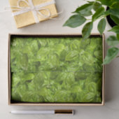 Basil-Blätter-Muster Seidenpapier (Geschenk)