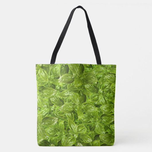 Basil-Blätter-Muster Tasche (Vorderseite)