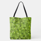 Basil-Blätter-Muster Tasche (Rückseite)