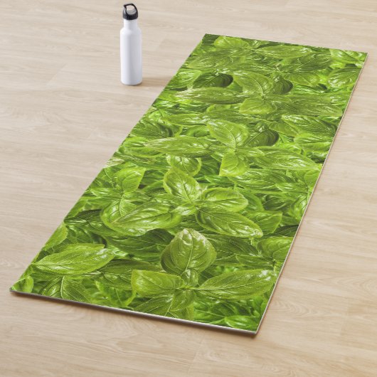 Basil-Blätter-Muster Yogamatte (Beispiel)