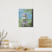 Basil Bunny - Druck Poster (Küche)
