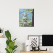 Basil Bunny - Druck Poster (Heimbüro)