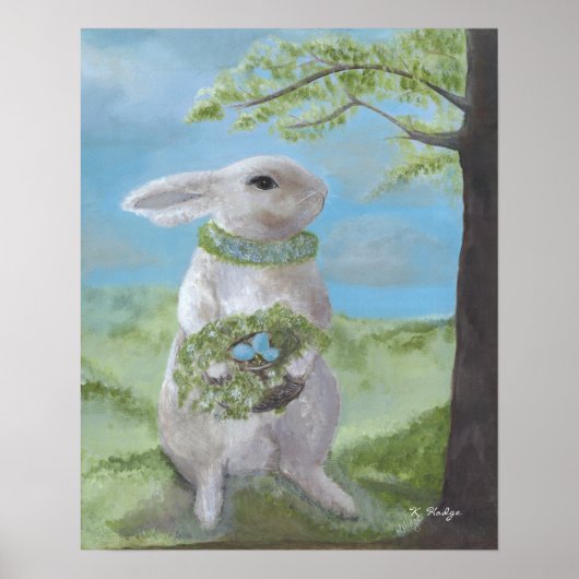 Basil Bunny - Druck Poster (Vorne)