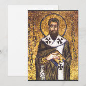 Basil de Caesarea Feiertagskarte (Vorne/Hinten)