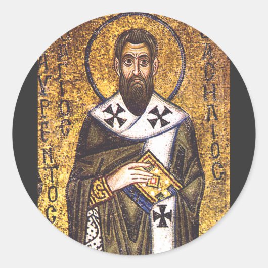Basil de Caesarea Runder Aufkleber (Vorderseite)
