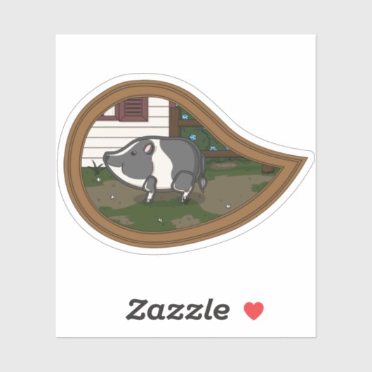 Basil der Schweinekopfkleber Aufkleber (Blatt)