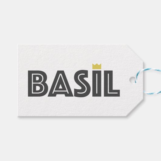 Basil Geschenkanhänger (Vorderseite (Horizontal))