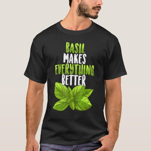 Basil Herb Seasoning Kochen T-Shirt (Vorderseite)