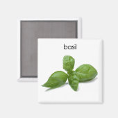 Basil Kühlschrank Magnet (Vorderseite/Rückseite)