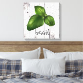 BASIL LEAF Weißholz Rustikales Bauernhaus Küche Leinwanddruck (Insitu (Schlafzimmer))