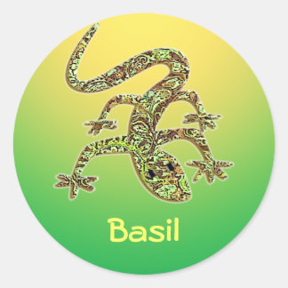 Basil Lizard Salamander Gecko Sticker